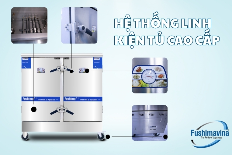 hệ thống linh kiện cao cấp của tủ