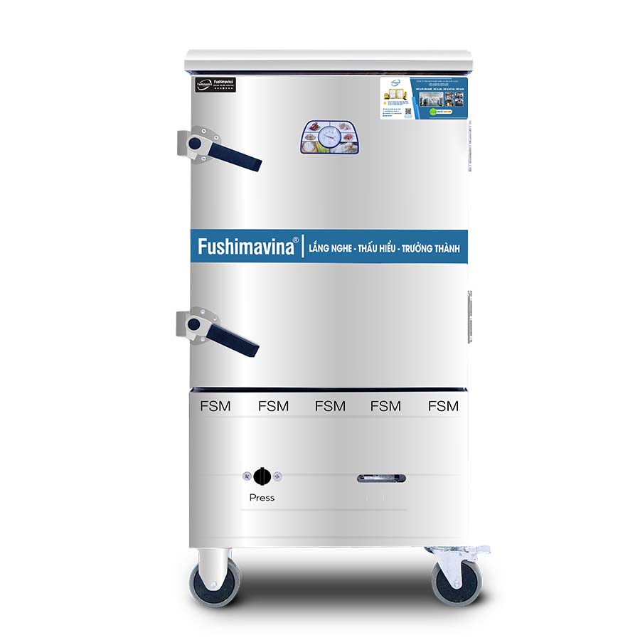 Tủ Nấu Cơm Gas Điện 12 Khay