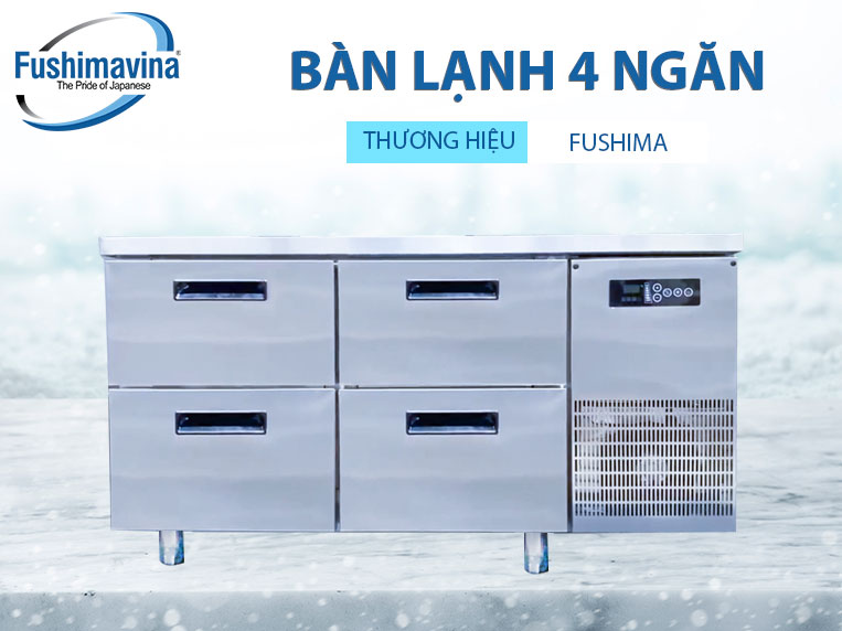 bàn lạnh 4 ngăn kéo