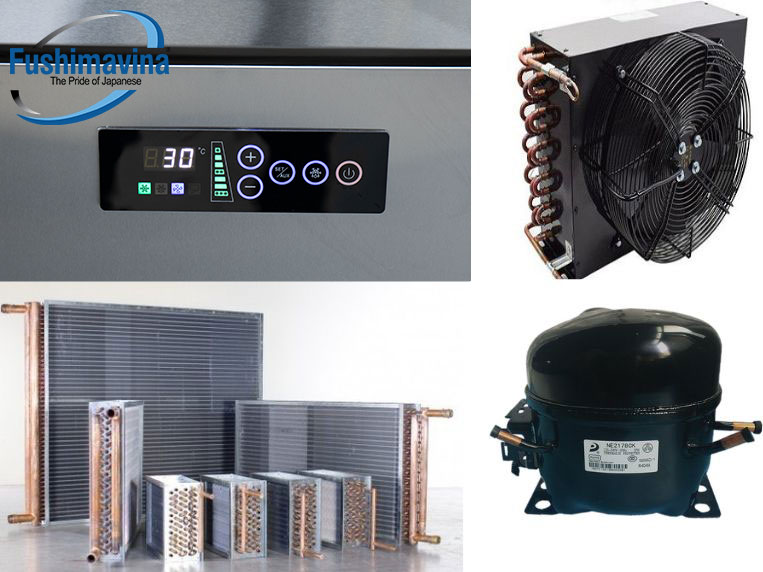 bàn lạnh 6 ngăn kéo sử dụng linh kiện nhập khẩu cao cấp