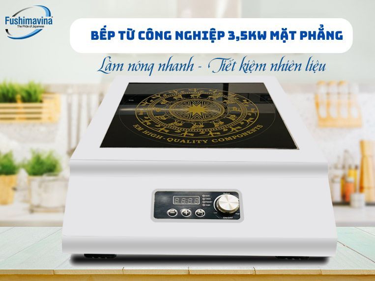 Bếp từ công nghiệp 3.5Kw mặt phẳng