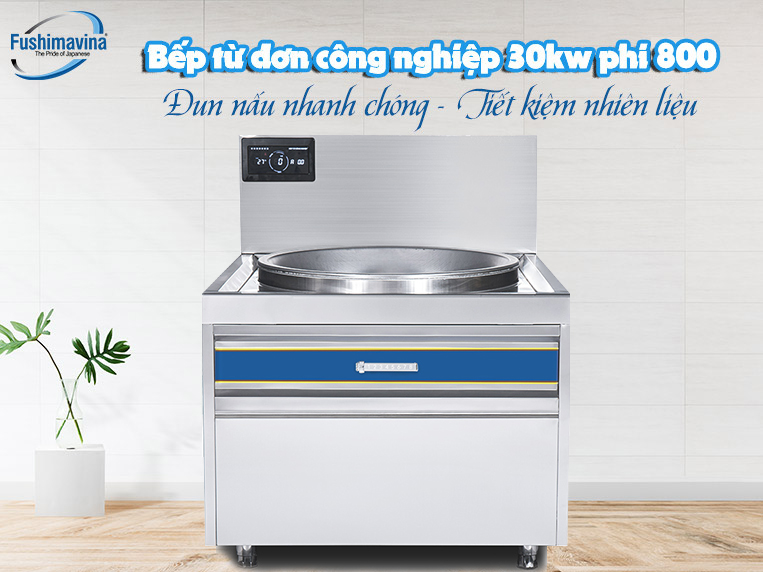 bếp từ công nghiệp đơn 30kw Fushima