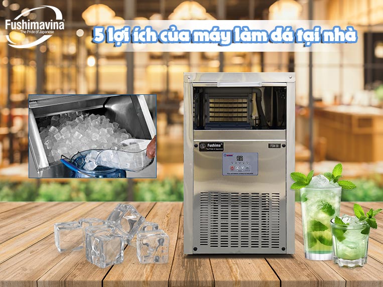 lợi ích của máy làm đá tại nhà