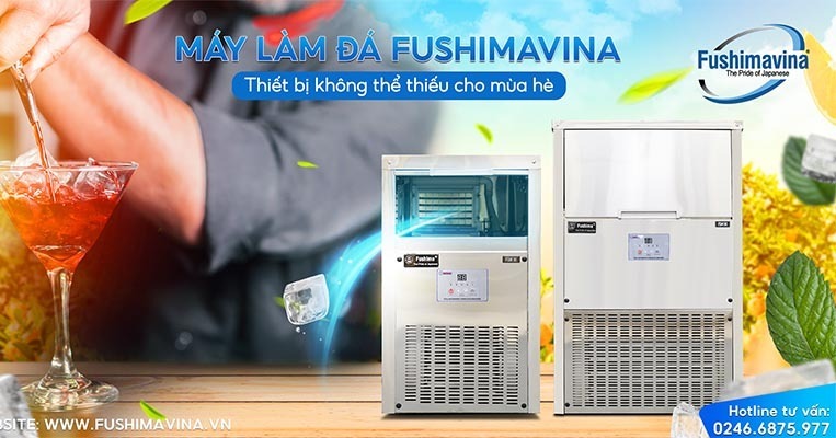máy làm đá mini thường có kích thước nhỏ