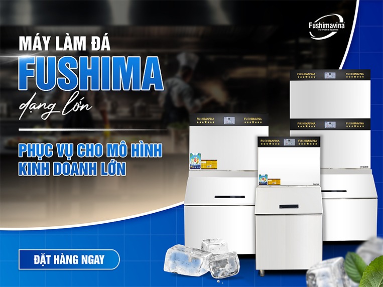 các loại máy làm đá công nghiệp có kích thước lớn