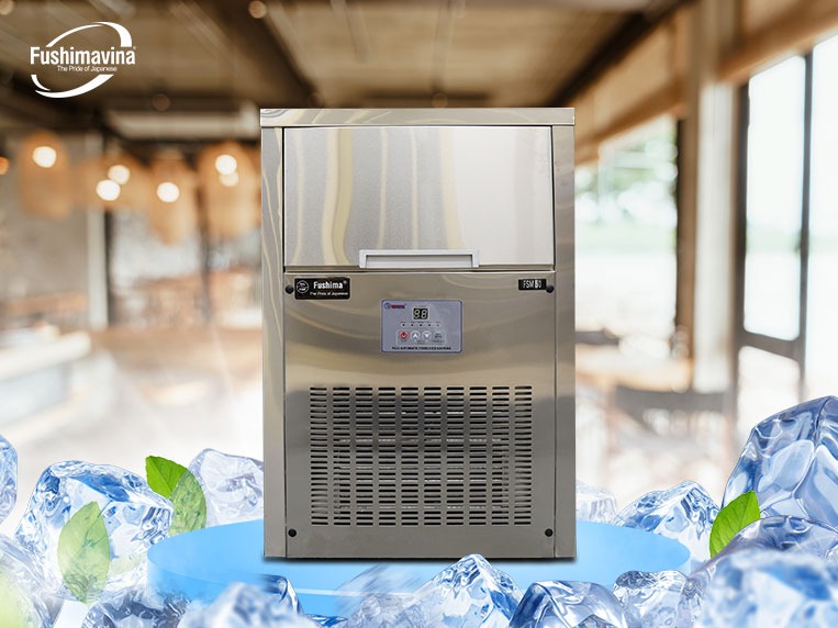 máy làm đá 80kg cho quán trà sữa