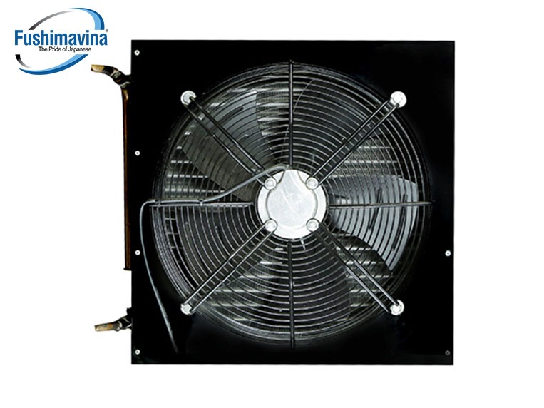 quạt tản nhiệt máy làm đá tích hợp với dàn nóng