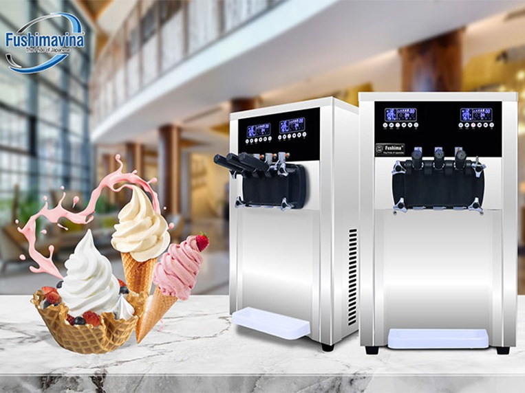 máy làm kem tươi nhật bản dạng bàn phù hợp mô hình kinh doanh vừa và nhỏ