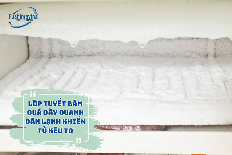 Do dàn lạnh bị bám tuyết dày