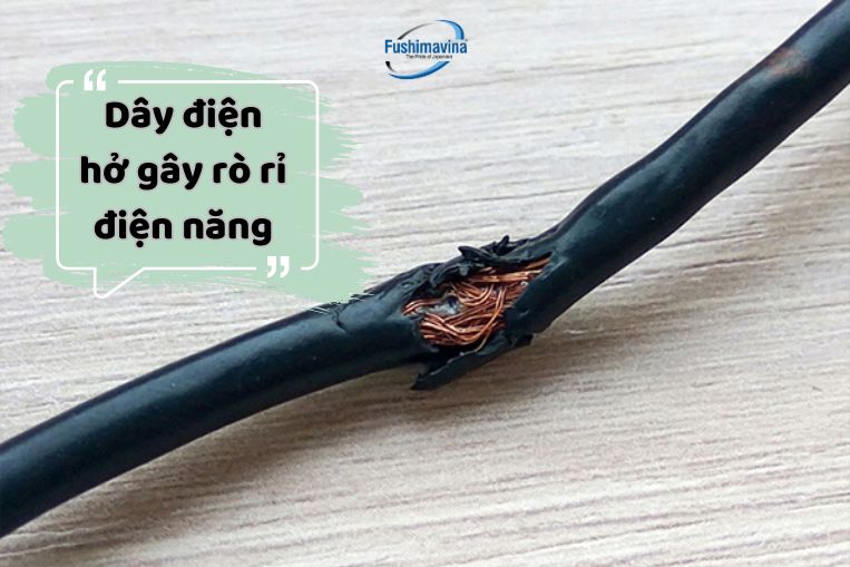 Do dây dẫn điện bị hở