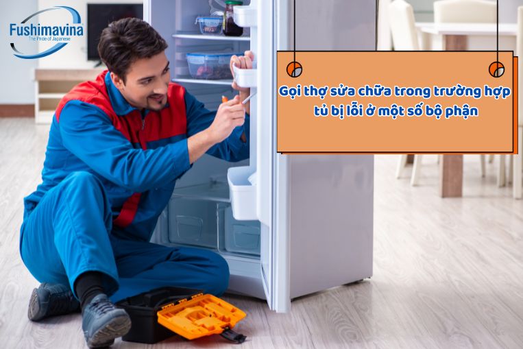 Do một số bộ phận trong tủ bị hư hỏng