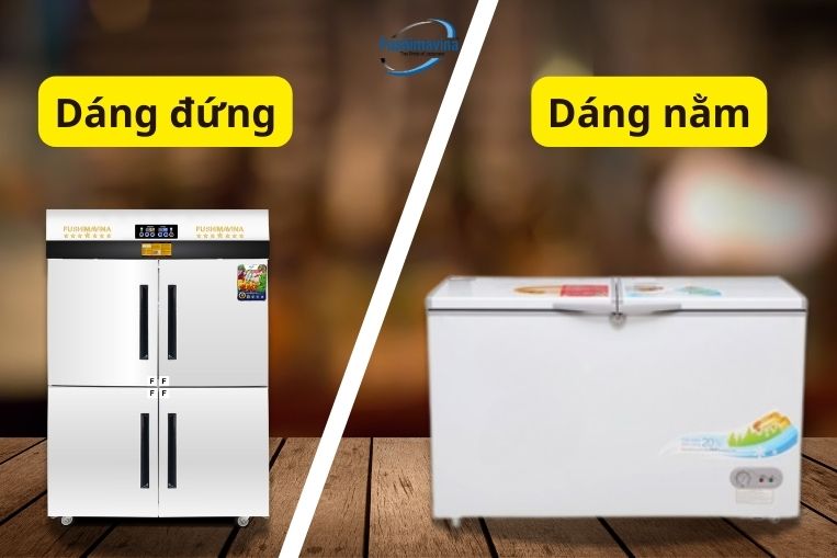 Tủ đông trưng bày dáng đứng