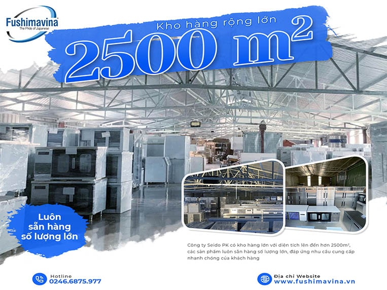 Kho hàng 2500 mét vuông