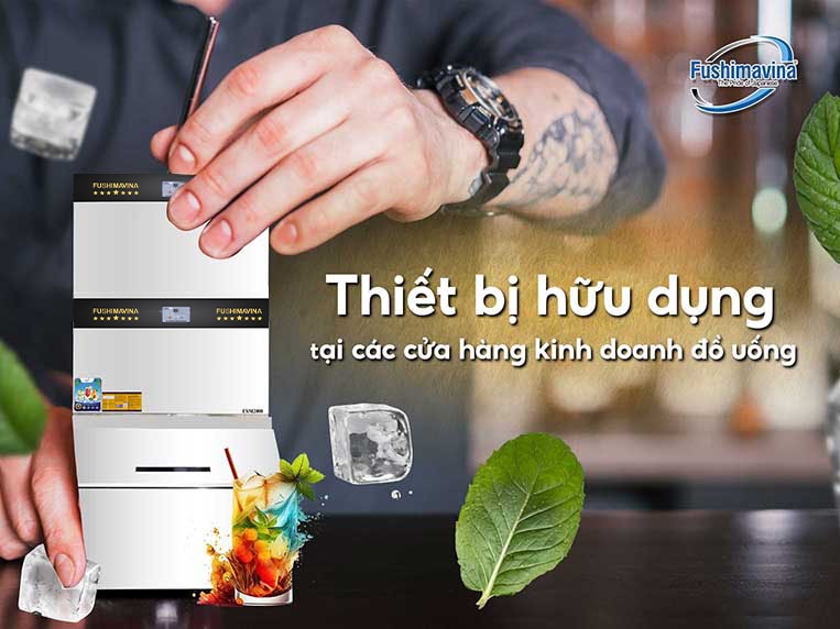 Những mô hình kinh doanh phù hợp sử dụng máy làm nước đá 2 tấn Fushima