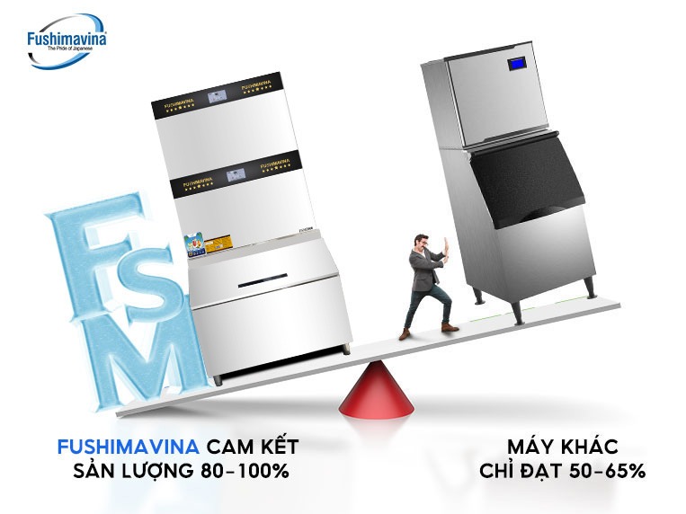 Bảng so sánh đặc điểm của máy làm nước đá 2 tấn