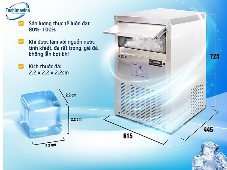 Lý do điển hình khiến máy làm đá công suất nhỏ FSM30 được khách hàng tin dùng