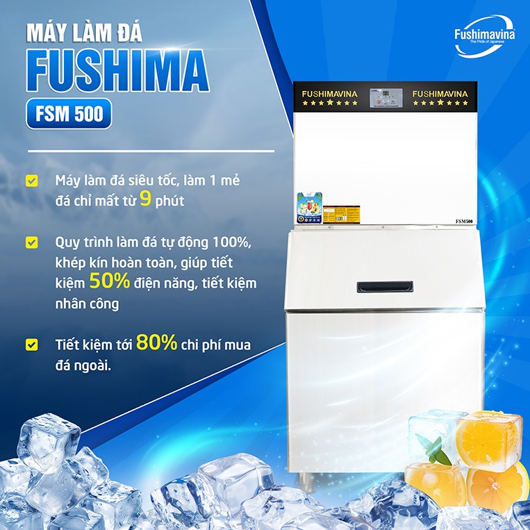 Bảng so sánh chi phí đầu tư máy làm đá 500kg