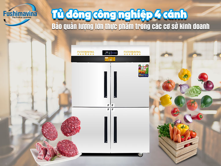 Những mô hình kinh doanh phù hợp sử dụng tủ đông 4 cánh Fushima