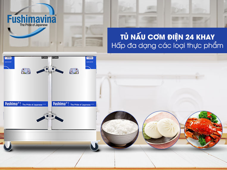 tủ cơm điện 24 khay fushima