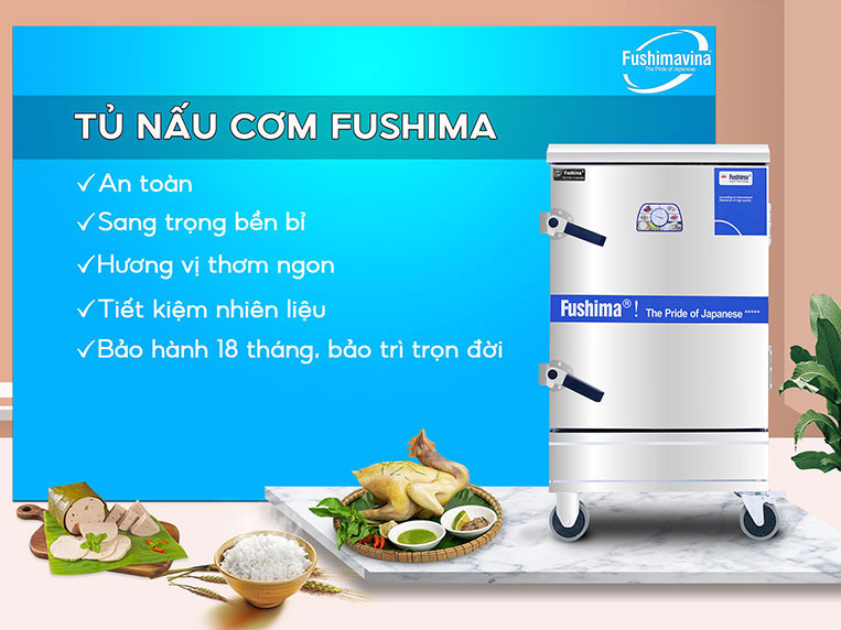 Ưu điểm nổi bật tủ cơm điện 6 khay Fushima
