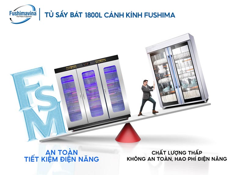 So sánh tủ sấy Fushima với dòng thông thường