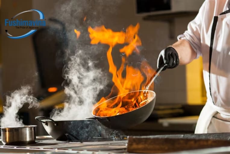 bếp dùng để nấu những món chiên