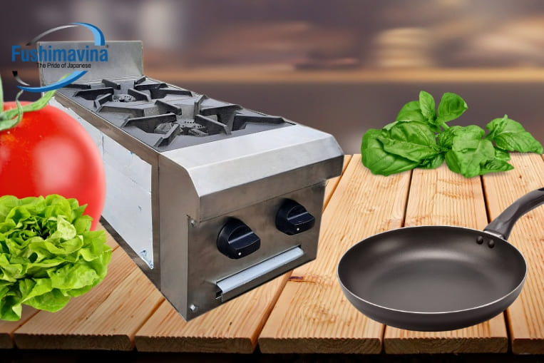 bếp âu 2 họng chân thấp