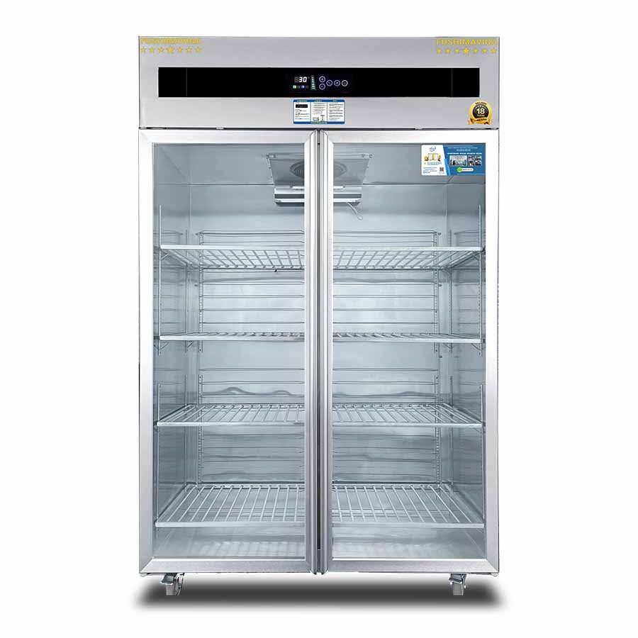 Tủ Mát 2 Cánh Kính Quạt Gió