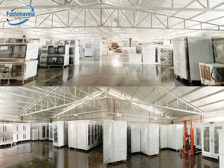 Kho hàng rộng lớn 2500m2 luôn sẵn linh kiện, hàng hóa để thay thế