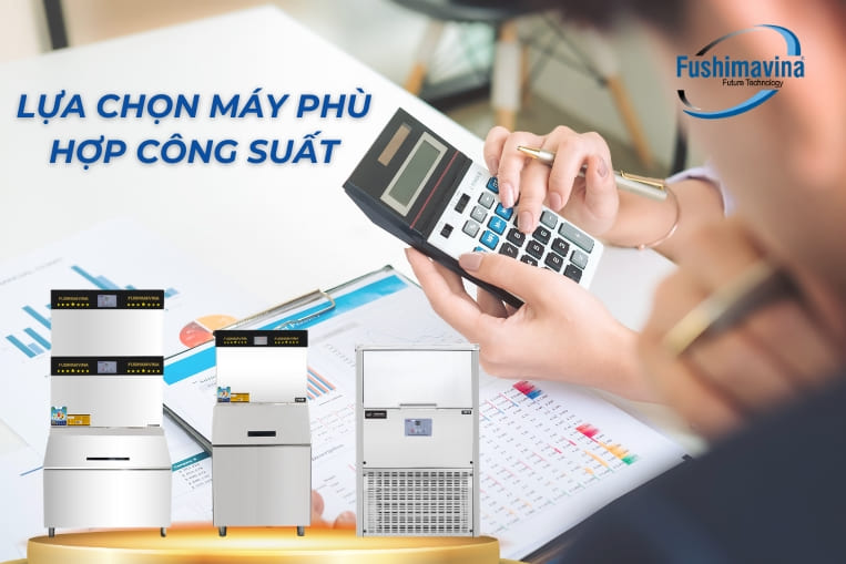 lựa chọn máy đá phù hợp công suất