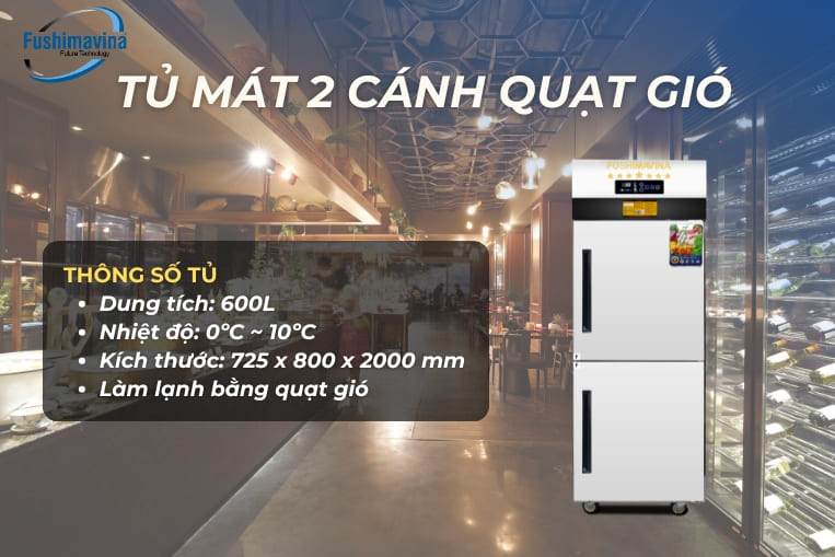 tủ 2 cánh quạt gió