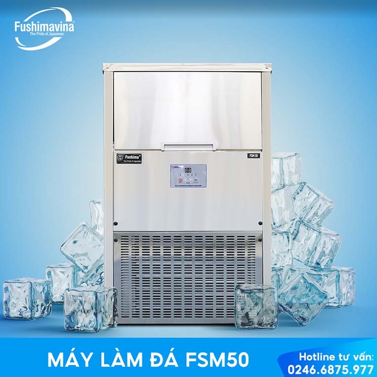 Máy làm đá có công suất 50kg/ngày