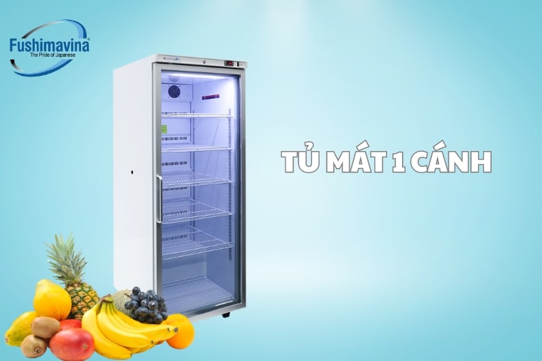 tủ mát 1 cánh rất phù hợp cho các mô hình nhỏ