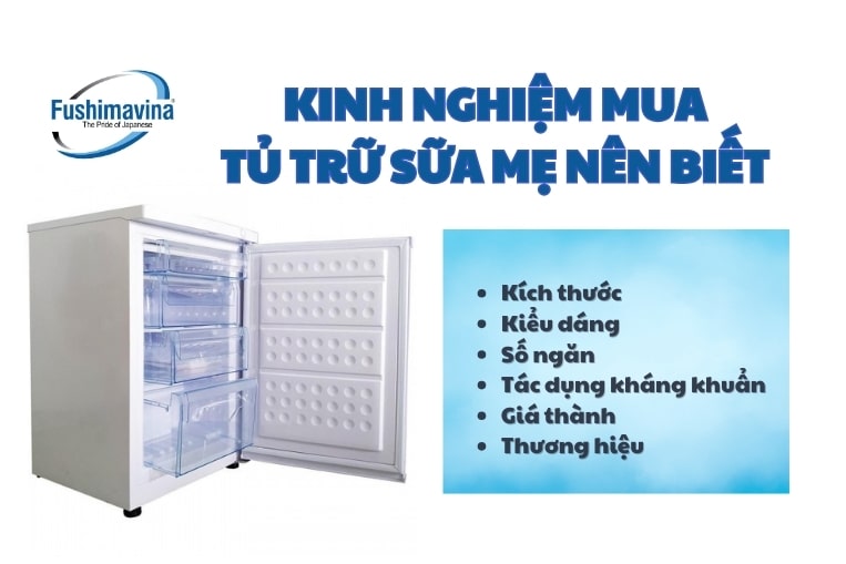 Kinh nghiệm khi mua tủ bảo quản sữa mẹ