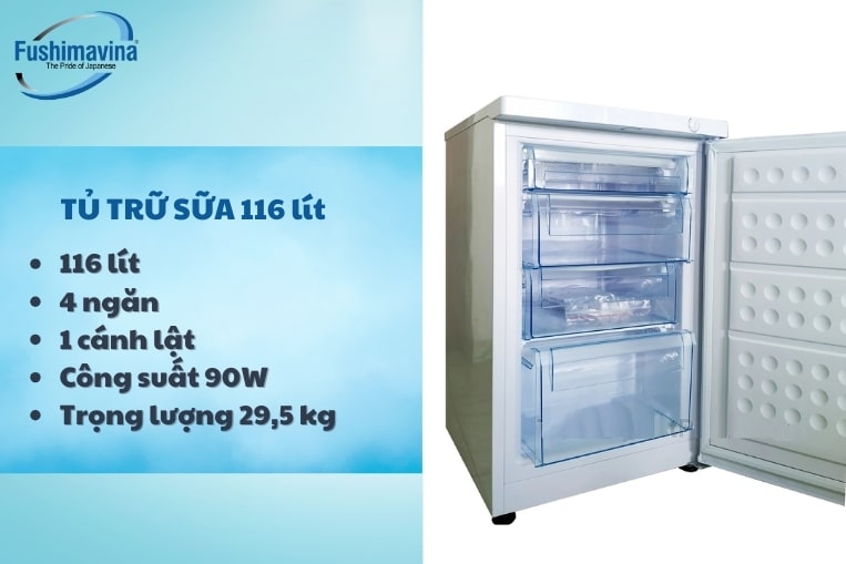 tủ sữa 116 lít