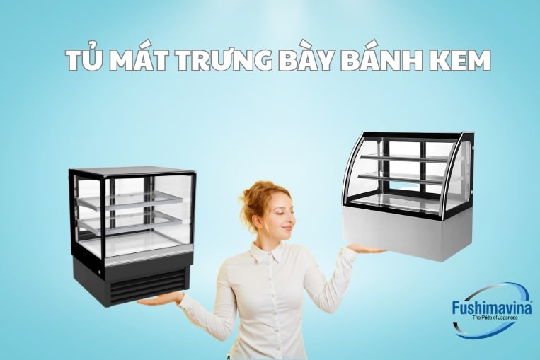 Tủ có 2 loại kính cong và kính vuông