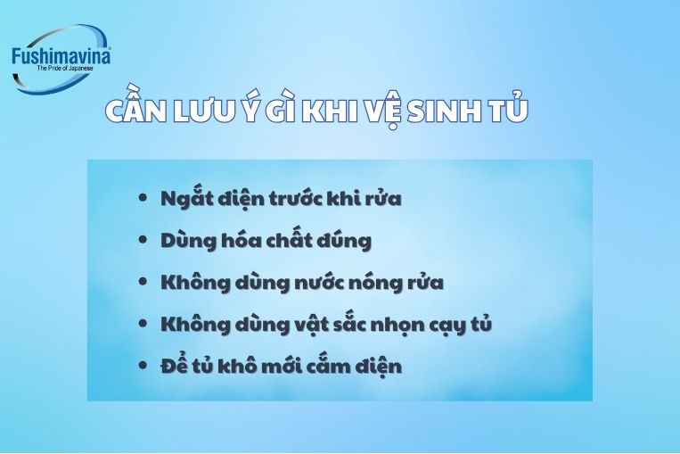 lưu ý khi vệ sinh