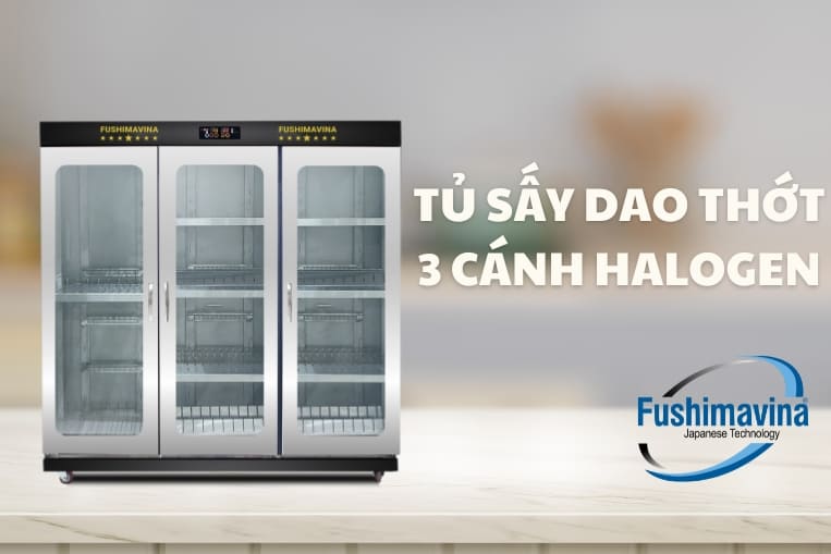 tủ sấy dao thớt 3 cánh 1 lớp Fushima